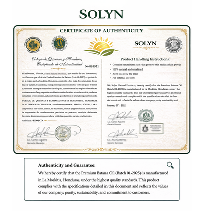 Authentic Honduran Batana Oil